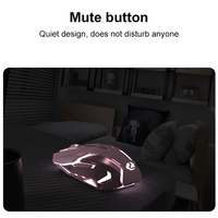 Mysz do gier akumulator 2.4GWireless mysz Bluetooth wyciszenie mysz ergonomiczna do komputera Laptop podświetlany diodami LED myszy dla IOS Android 4
